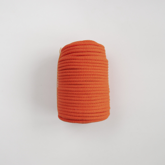 Шнур вязаный мягкий 8 мм оранжевый с сердечником