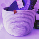 Фото из отзыва к Шнур вязаный жёсткий 8 мм сиреневый с сердечником