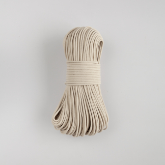 Шнур плетёный 5 мм песочный с сердечником