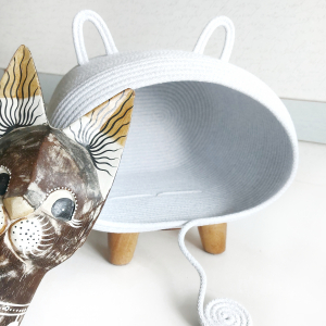 Фото из отзыва к Шнур вязаный жёсткий 8 мм серый пепельный с сердечником