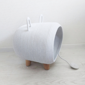 Фото из отзыва к Шнур вязаный жёсткий 8 мм серый пепельный с сердечником