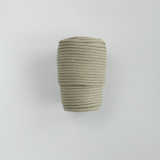 Шнур вязаный мягкий 8 мм шалфей с сердечником