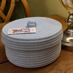 Фото из отзыва к Шнур вязаный жёсткий 8 мм серый пепельный с сердечником