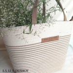 Фото из отзыва к Шнур вязаный 5 мм джутовый цвет с сердечником