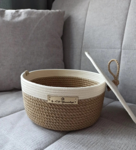 Фото из отзыва к Шнур плетёный 5 мм неокрашенный с сердечником, жёсткость повышенная “+”