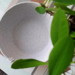 Фото из отзыва к Шнур плетёный 5 мм серый светлый с сердечником