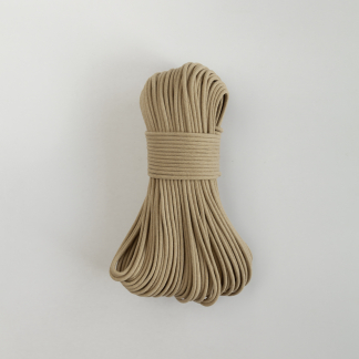 Шнур плетёный 5 мм джутовый цвет с сердечником