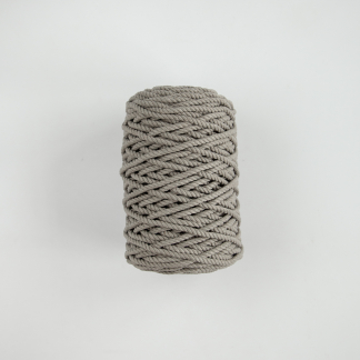 Верёвка трёхпрядная 5 мм серый тёплый