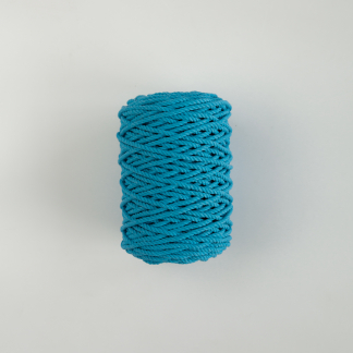 Трёхпрядная верёвка 5 мм бирюзовый