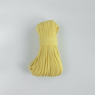 Шнур плетёный 5 мм жёлтый с сердечником