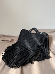 Фото из отзыва к Шнур плетёный 3 мм чёрный с цветным сердечником