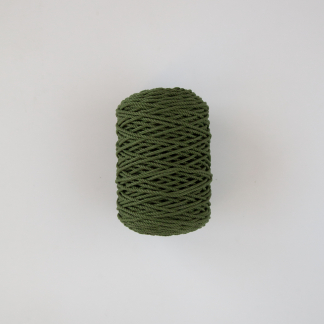 Трёхпрядная верёвка 3 мм хаки