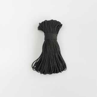 Шнур плетёный 3 мм графитовый тёмный с сердечником