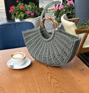 Фото из отзыва к Шнур плетёный 3 мм хаки тёмный с цветным сердечником