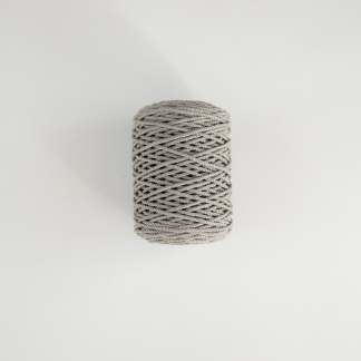 Верёвка трёхпрядная 3 мм серый тёплый