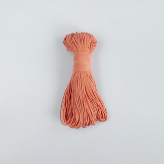 Шнур плетёный 3 мм коралловый с сердечником