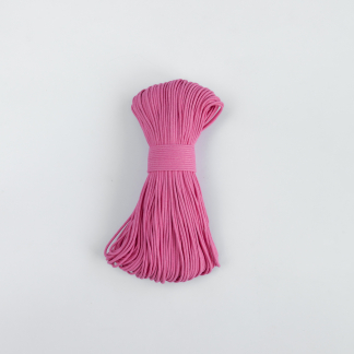 Шнур плетёный 3 мм розовый яркий с сердечником