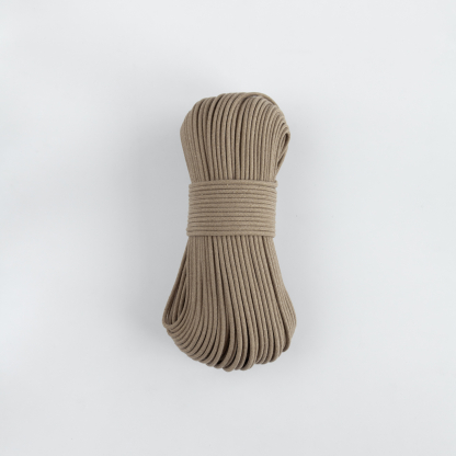 Шнур плетёный 5 мм капучино с сердечником
