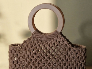 Фото из отзыва к Шнур плетёный 3 мм капучино с цветным сердечником