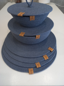 Фото из отзыва к Шнур вязаный 5 мм джинс с сердечником