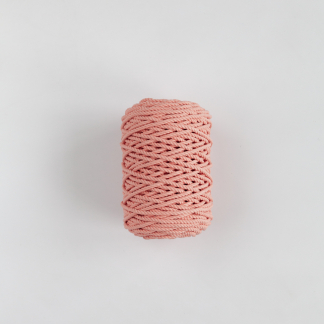 Трёхпрядная верёвка 5 мм коралловый