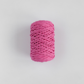 Шнур вязаный 5 мм розовый яркий