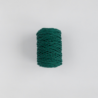 Трёхпрядная верёвка 3 мм изумрудный