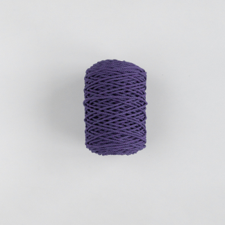 Трёхпрядная верёвка 3 мм фиолетовый тёмный