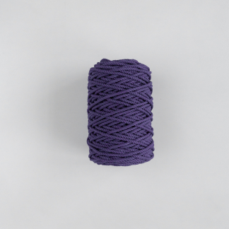 Трёхпрядная верёвка 5 мм фиолетовый тёмный
