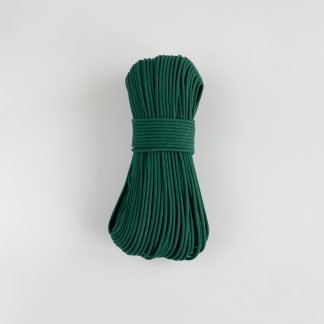 Шнур плетёный 5 мм изумрудный с сердечником