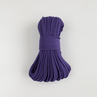 Шнур плетёный 5 мм фиолетовый тёмный с сердечником
