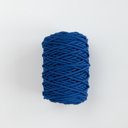 Трехпрядная верёвка 5 мм синий