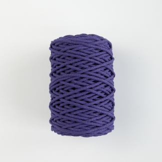 Шнур вязаный 5 мм фиолетовый тёмный