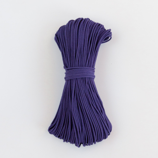 Шнур плетёный 3 мм фиолетовый тёмный с сердечником