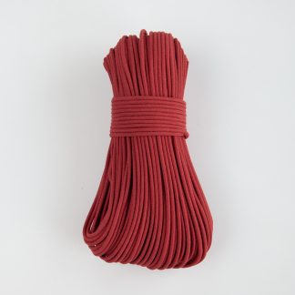 Шнур плетёный 5 мм рубиновый с сердечником