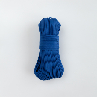 Шнур плетёный 5 мм синий с сердечником