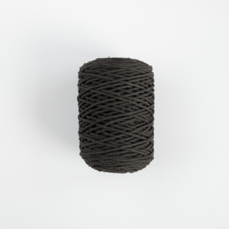 Трёхпрядная верёвка 3 мм коричневый тёмный