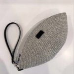 Фото из отзыва к Шнур плетёный 5 мм меланж молочный-серый с сердечником