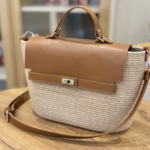 Фото из отзыва к Шнур плетёный 5 мм меланж песочный-капучино с сердечником